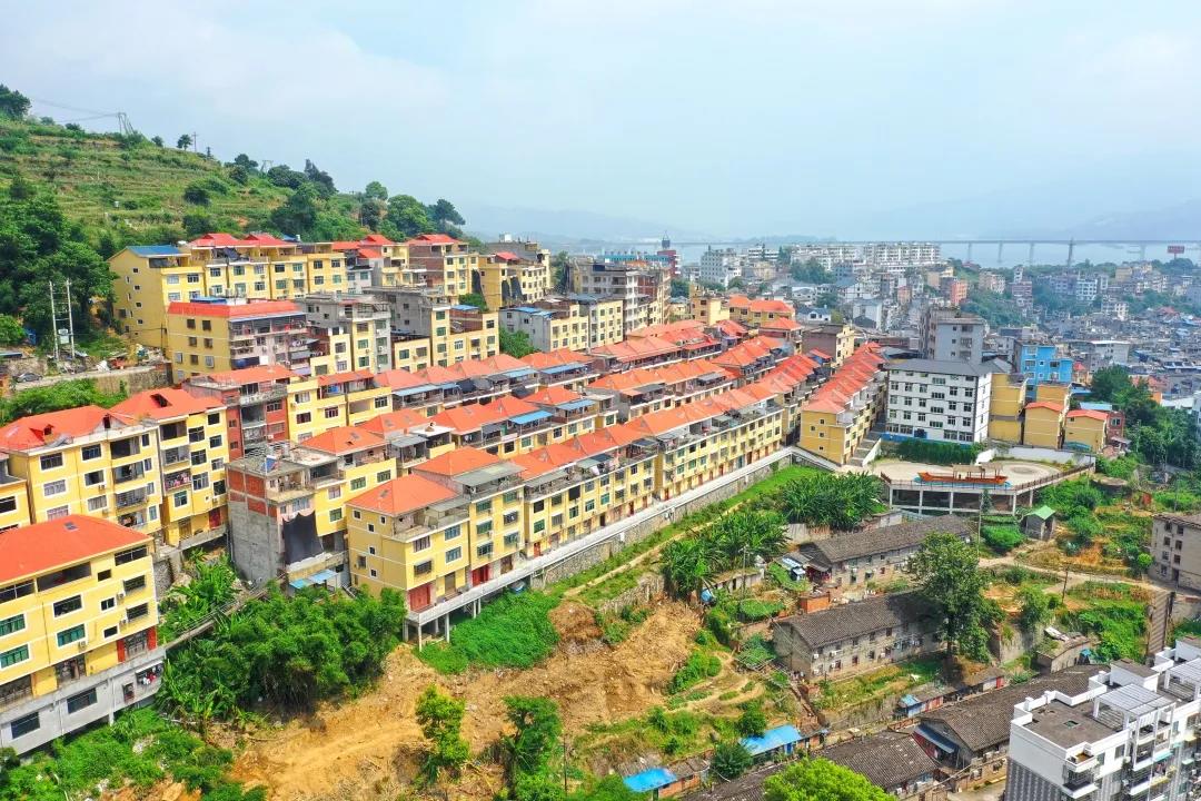 福建省福安市下白石镇下岐村新貌（无人机拍摄）。
